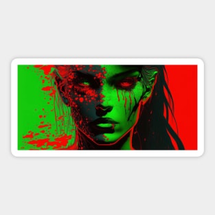 Miss Martian In Neon Sticker